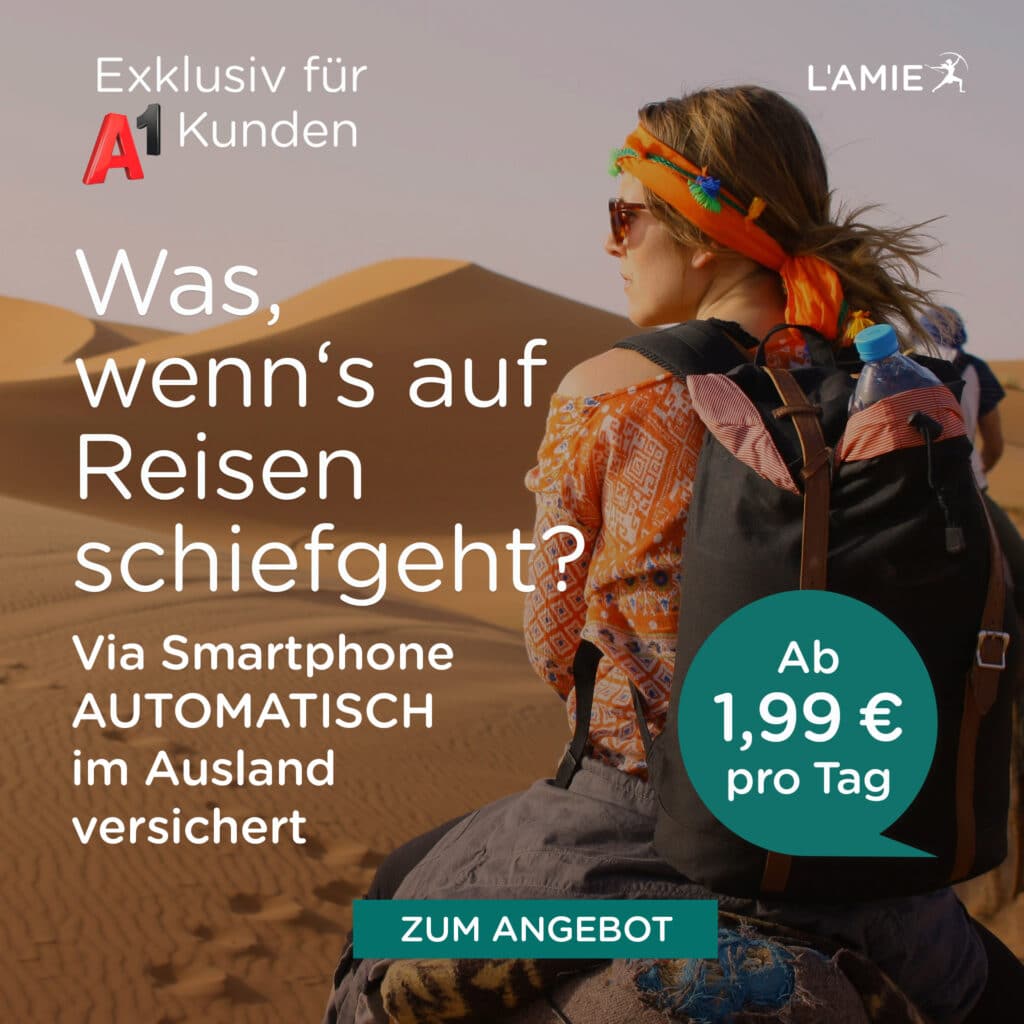 Reiseversicherung via Smartphone, für A1 Kunden, Single